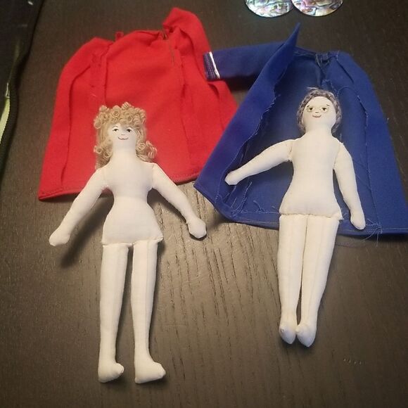 2 Rag Cloth Doll Vintage hand made - Picture 7 of 14